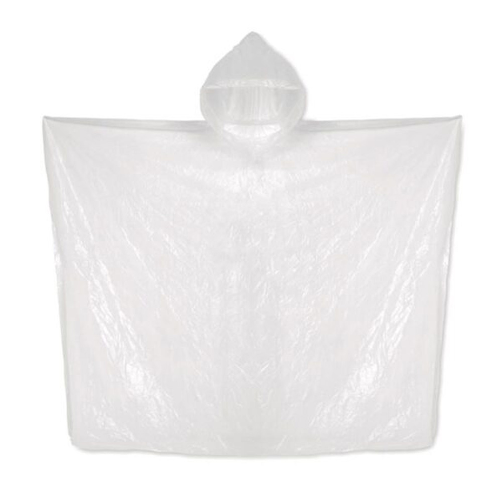 Wegwerp-regenponcho-Transparant-Snelle-levering-bedrukken-transparant