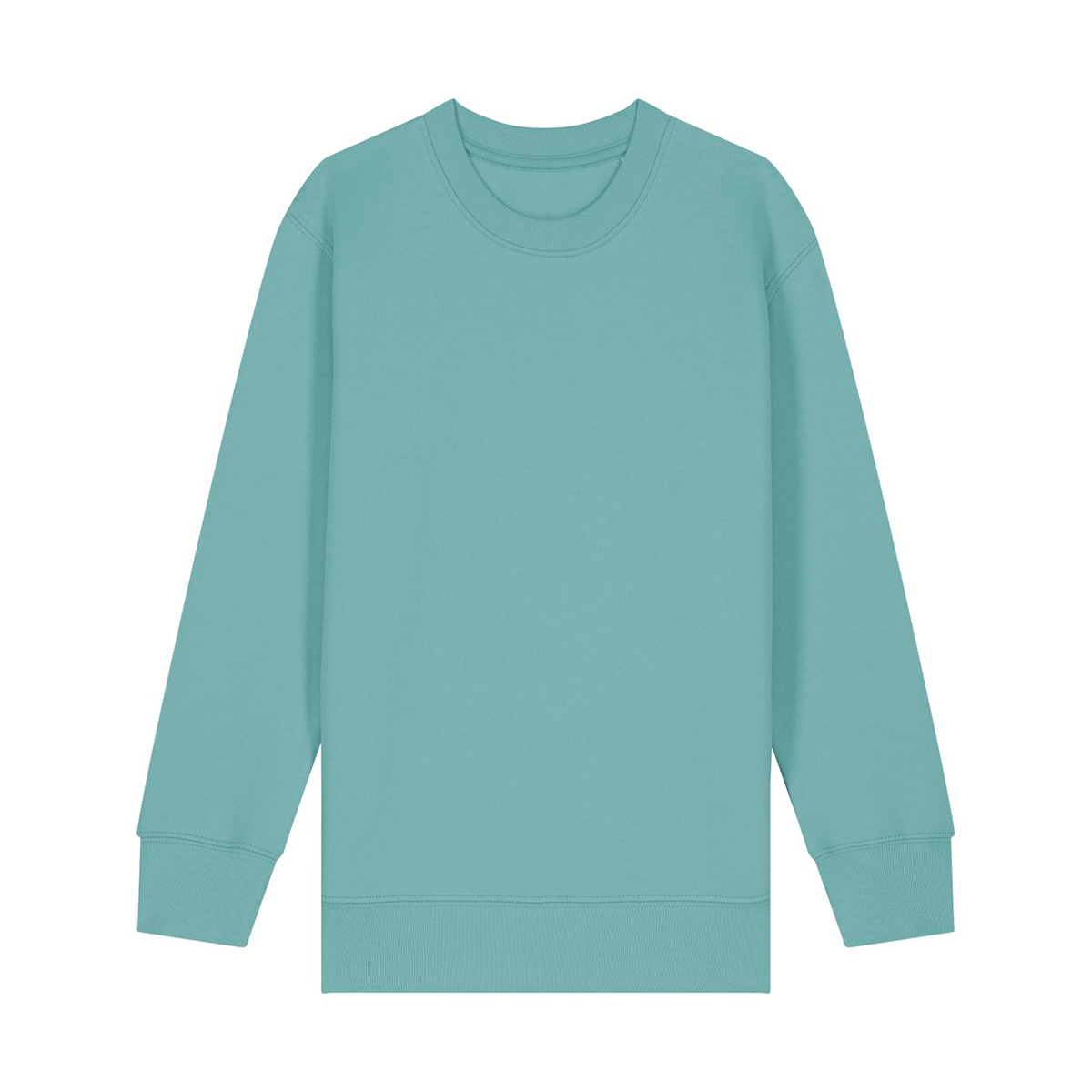 StanleyStella-Mini-Changer-20-sweater-Kids-300-gm-bedrukken-teal-monstera