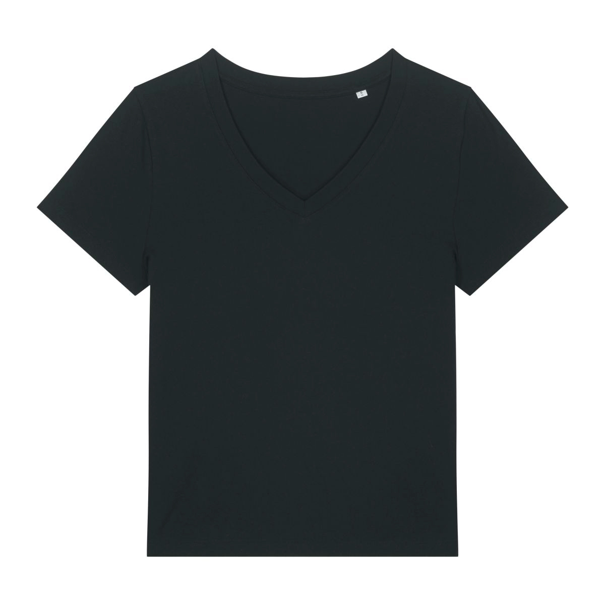 StanleyStella-Isla-dames-T-shirt-V-hals-155-gm-bedrukken-black