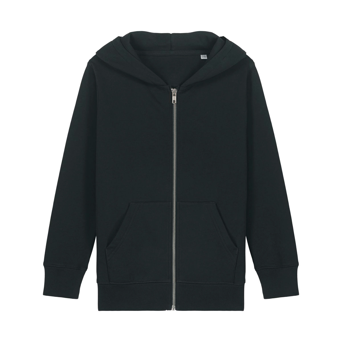 StanleyStella-Mini-Cultivator-20-hoodie-met-rits-Kids-300-gm-bedrukken-black