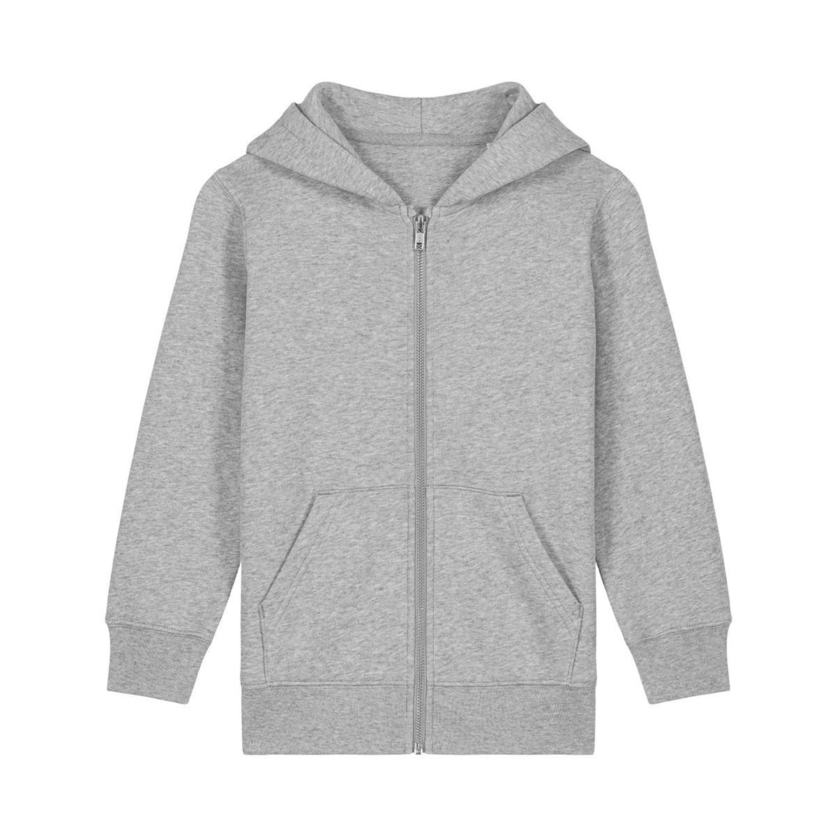 StanleyStella-Mini-Cultivator-20-hoodie-met-rits-Kids-300-gm-bedrukken-heather-grey
