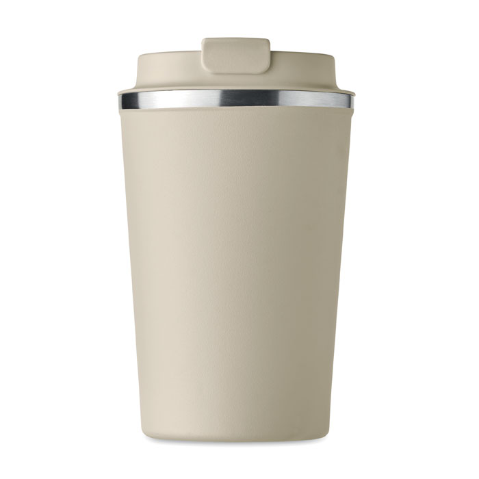 Koffiebeker-to-go-Dubbelwandig-350-ml-bedrukken-beige
