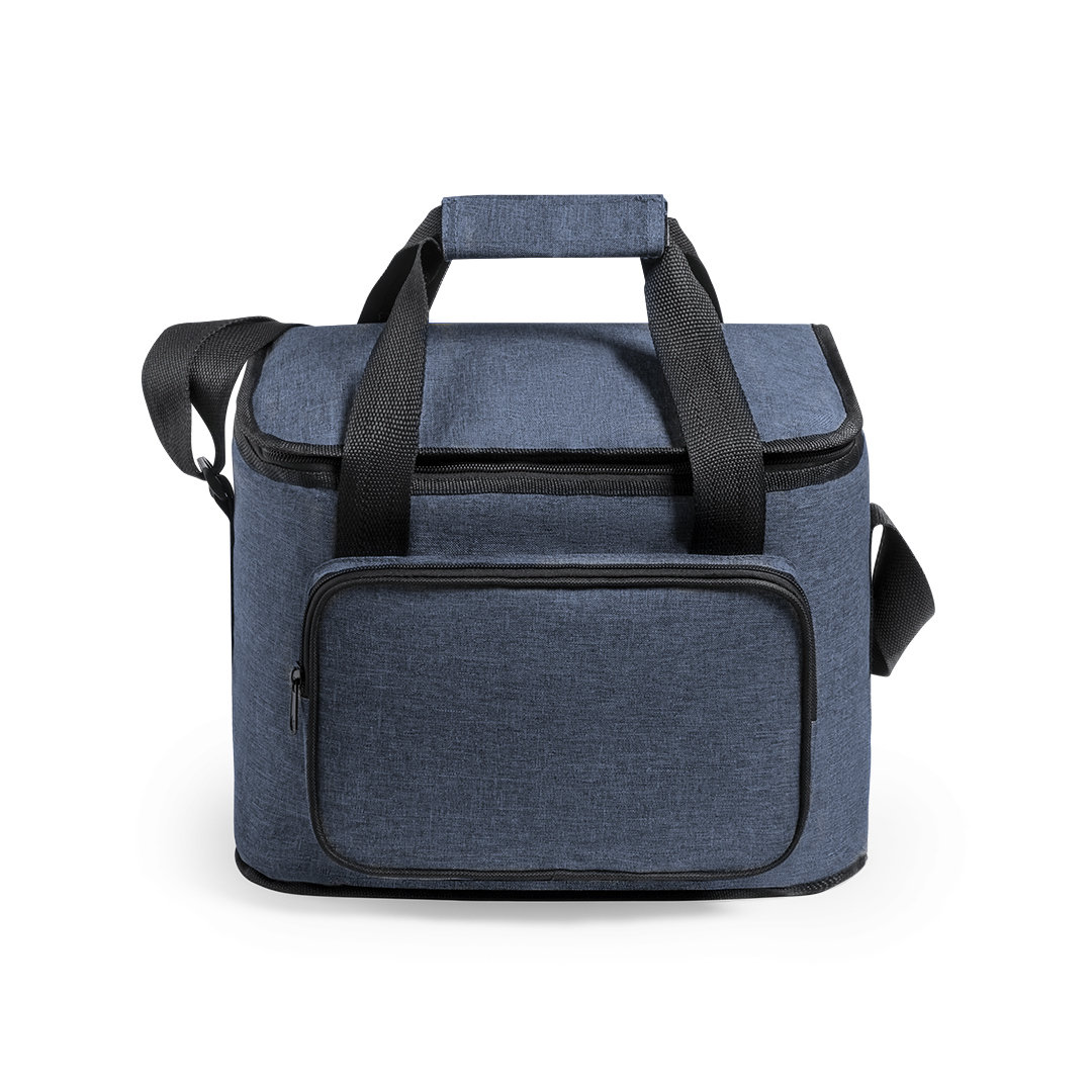 Koeltas-met-voorvak-600D-RPET-PEVA-bedrukken-donkerblauw