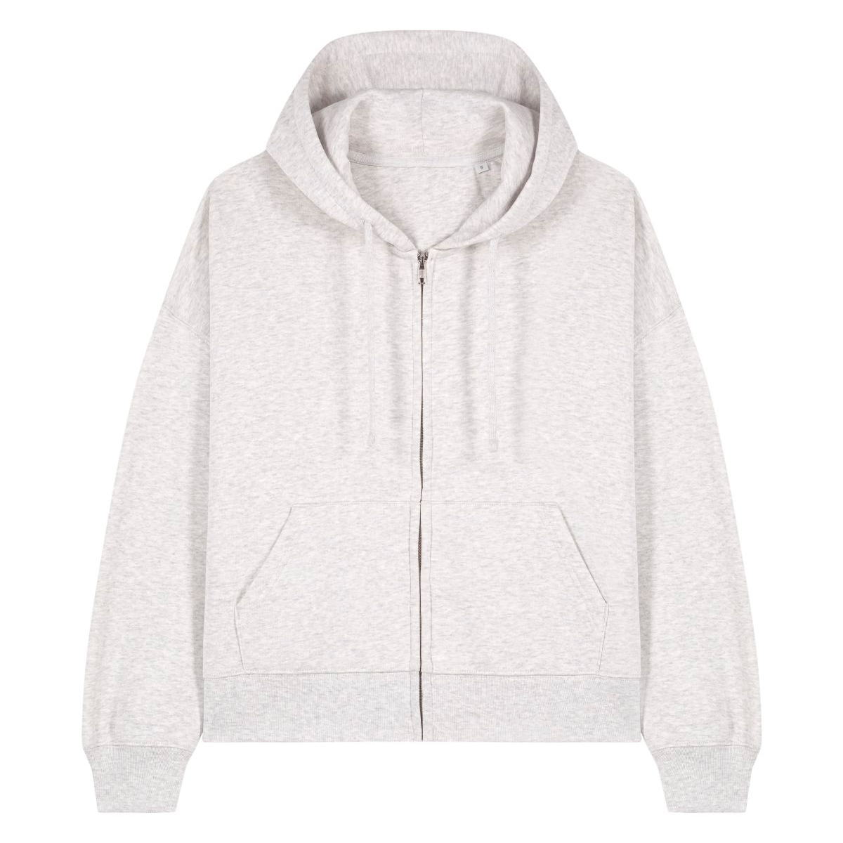 StanleyStella-Ida-hoodie-met-ritssluiting-300-gm-bedrukken-cool-heather-grey