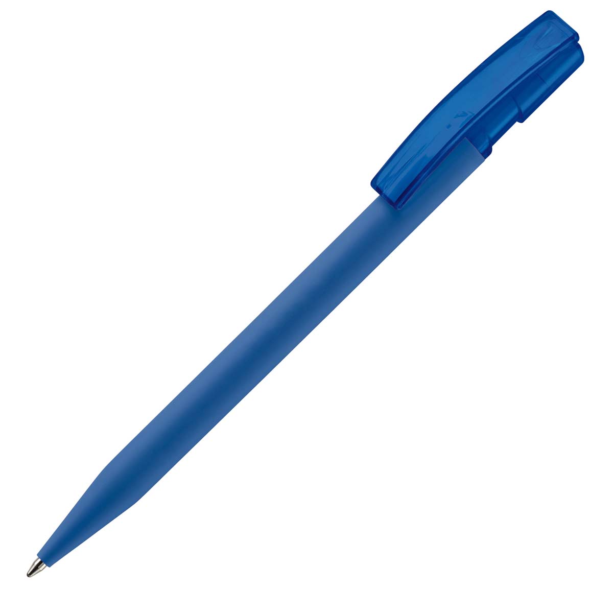 Balpen-met-soft-touch-finish-bedrukken-blauw