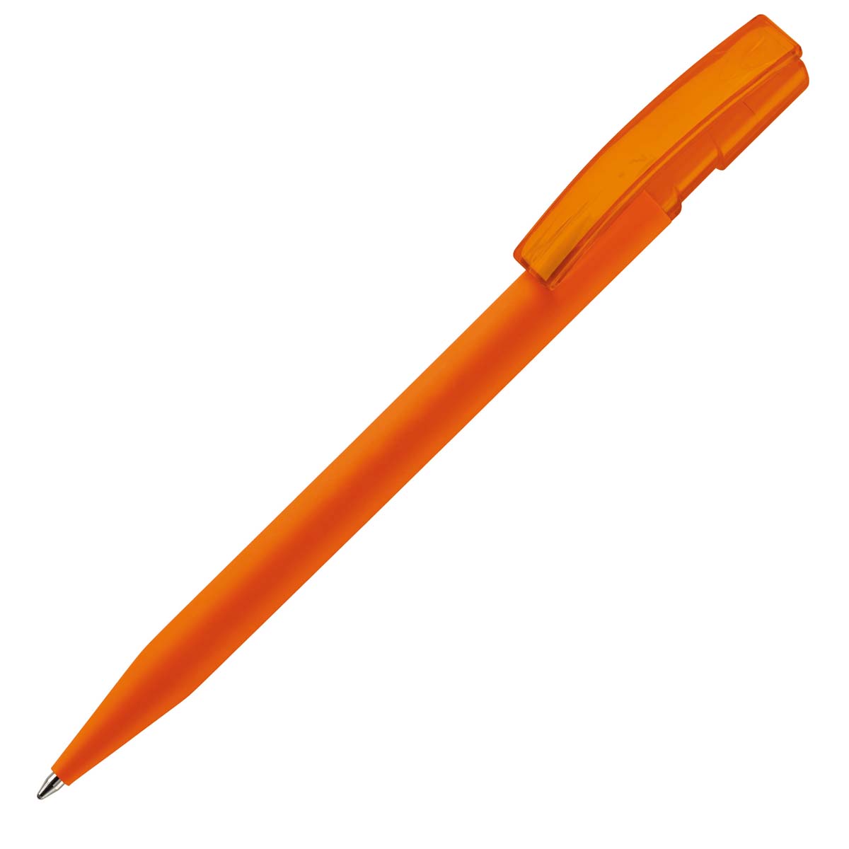 Balpen-met-soft-touch-finish-bedrukken-oranje