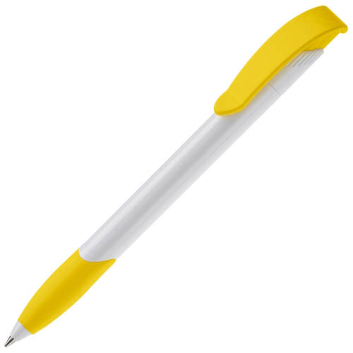 Balpen-met-rubberen-grip-ABS-bedrukken-geel
