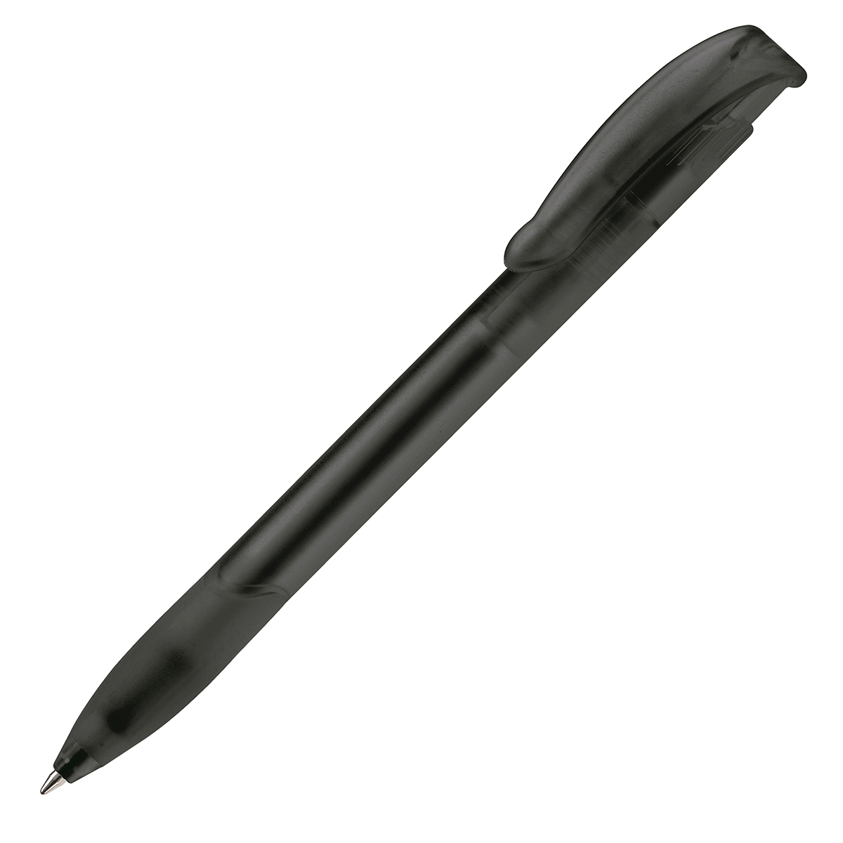 Balpen-met-matte-grip-bedrukken-zwart