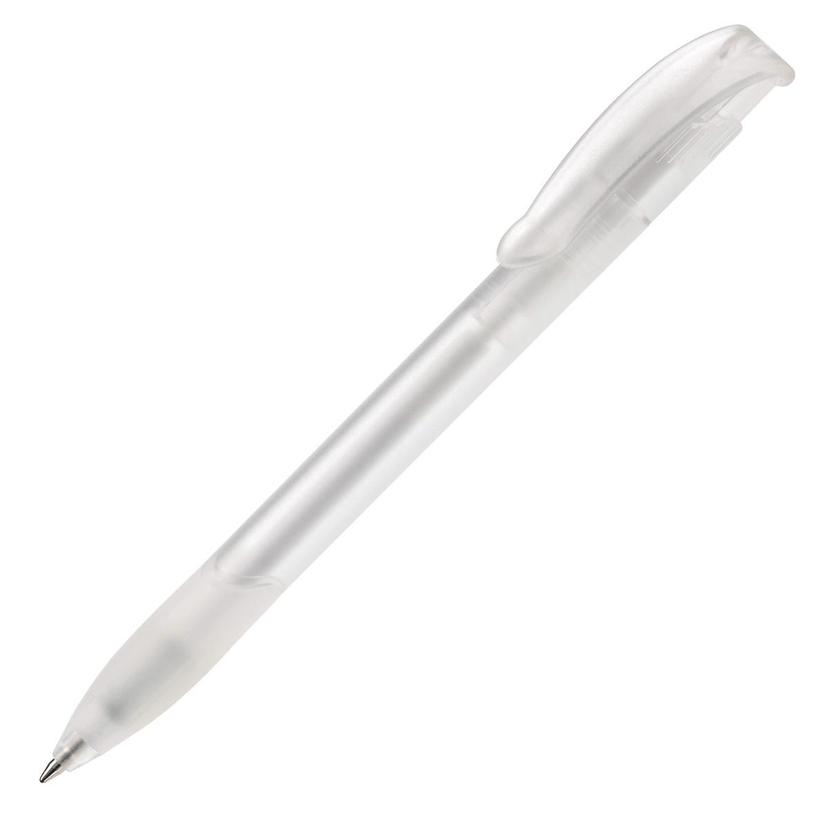 Balpen-met-matte-grip-bedrukken-wit