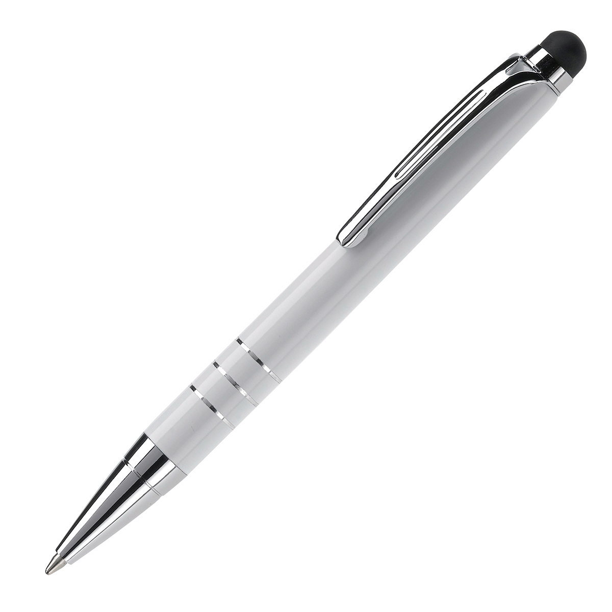 Kleine-balpen-met-styluspunt-Aluminium-bedrukken-wit
