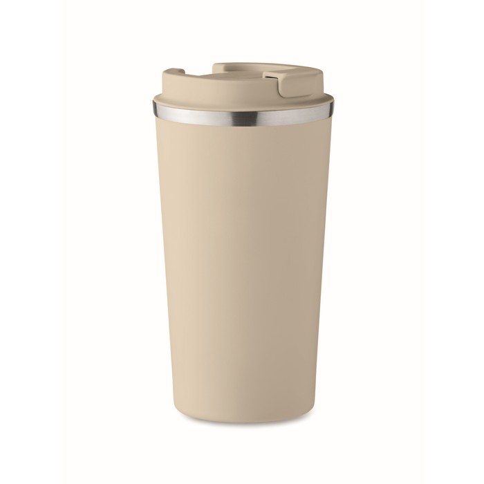 Koffiebeker-to-go-Dubbelwandig-510-ml-bedrukken-beige
