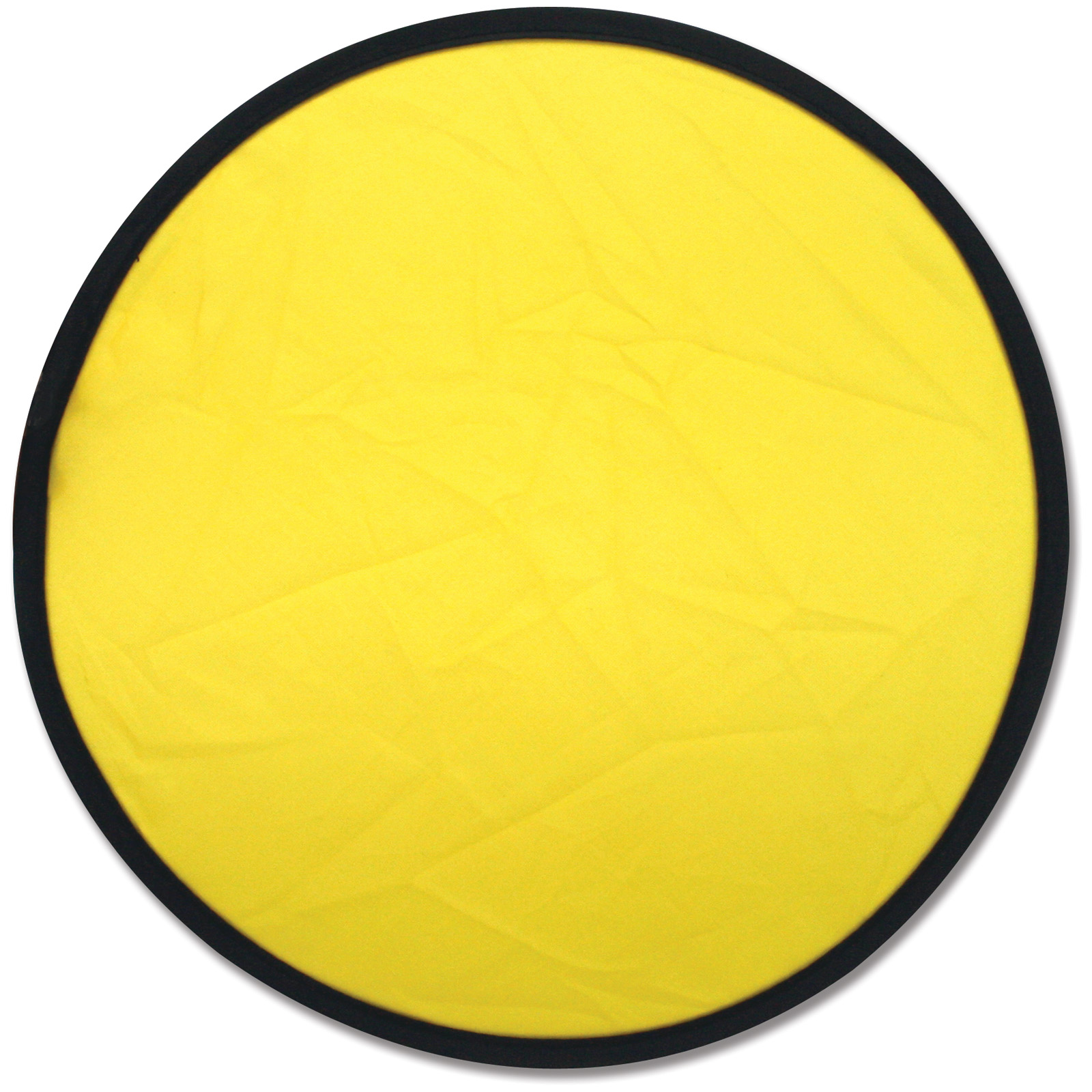 Frisbee-opvouwbaar-25-cm-Met-opberghoesje-Nylon-bedrukken-geel