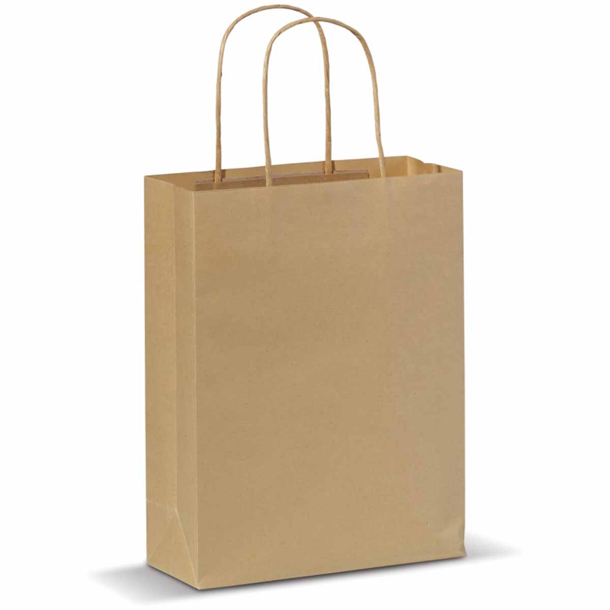Papieren-tas-18-x-24-cm-Mat-bedrukken-bruin