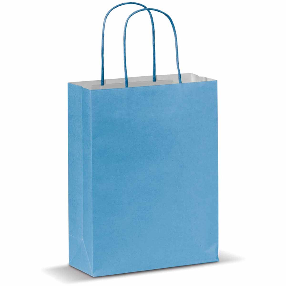 Papieren-tas-18-x-24-cm-Mat-bedrukken-lichtblauw