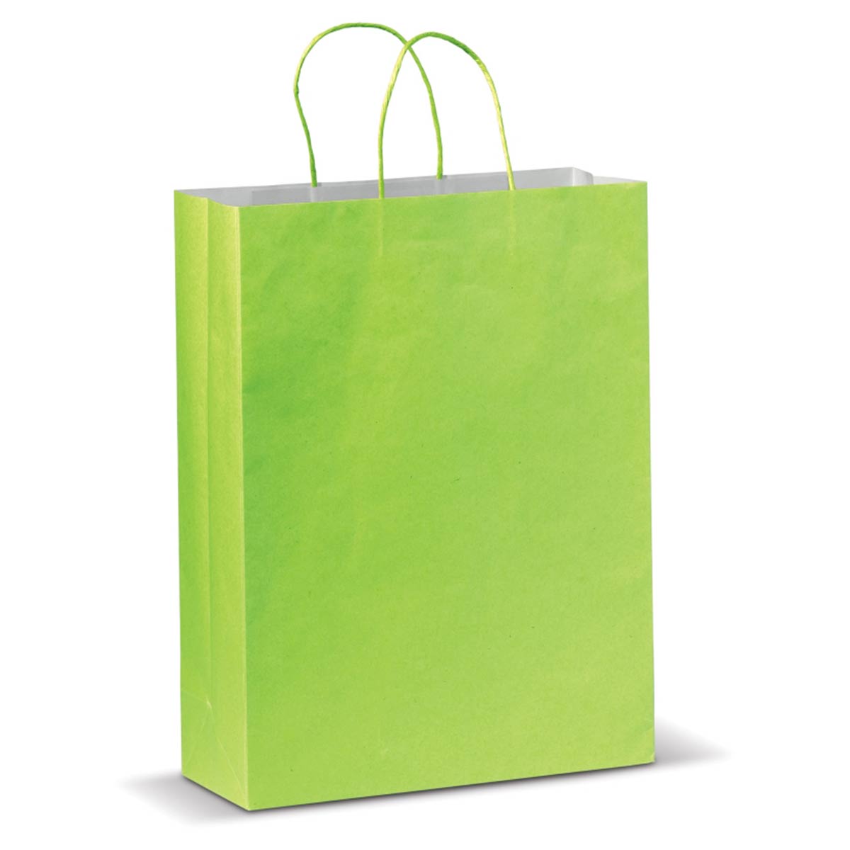Papieren-tas-30-x-40-cm-Mat-bedrukken-lichtgroen