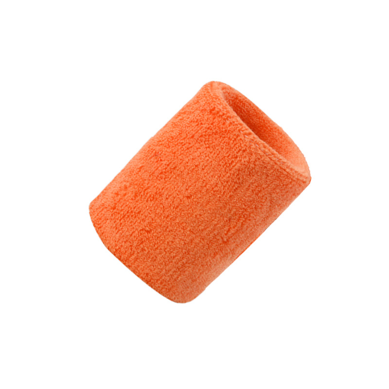 Zweetbandje-katoen-Met-geweven-label-bedrukken-oranje