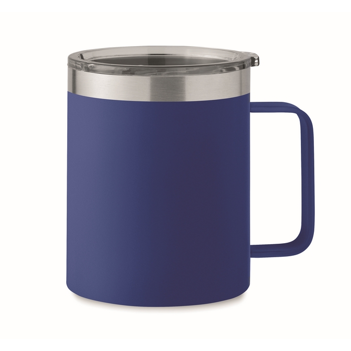 Koffiebeker-met-oor-RVS-300-ml-bedrukken-blauw