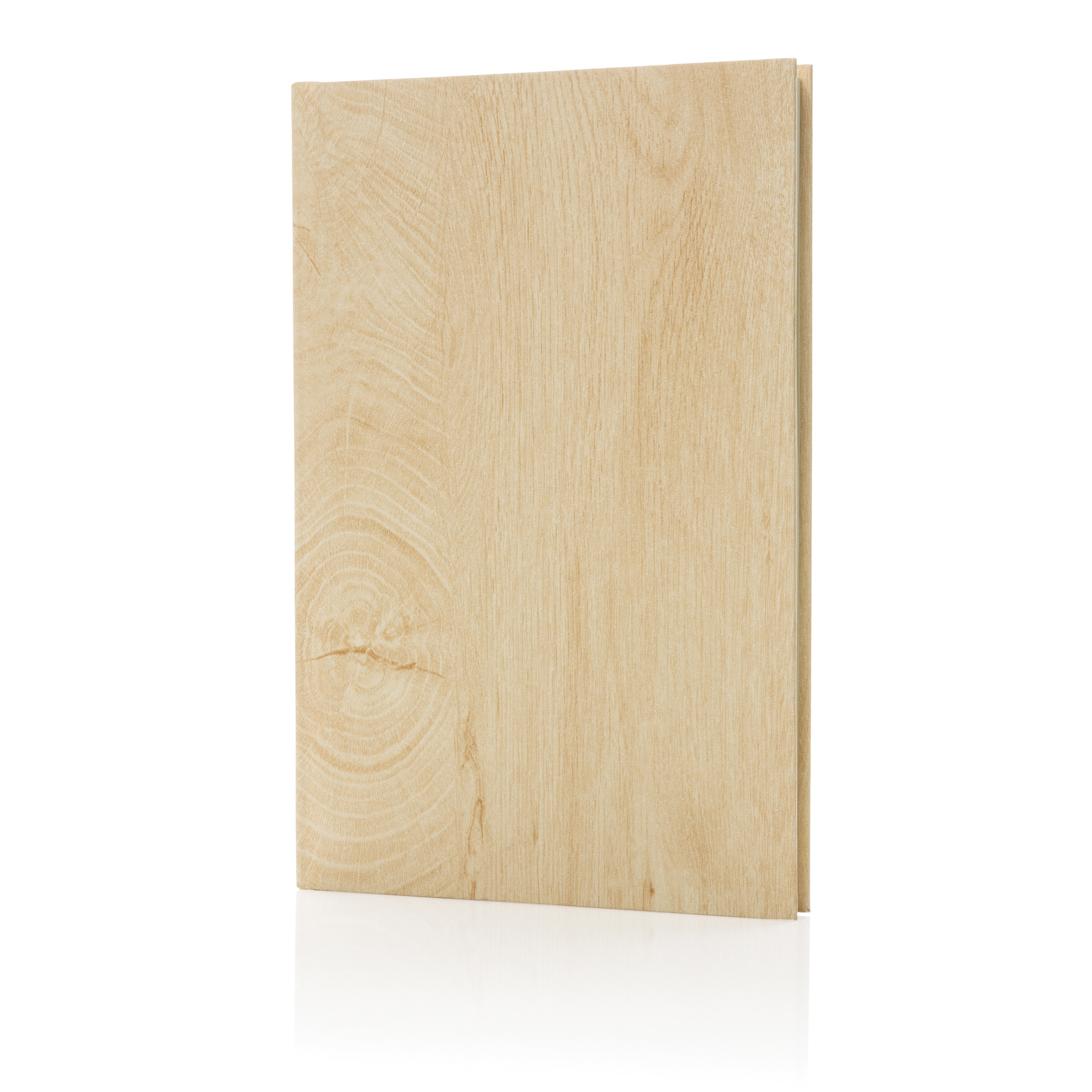 A5-hardcover-notitieboek-Houtprint-80-vellen-bedrukken-beige