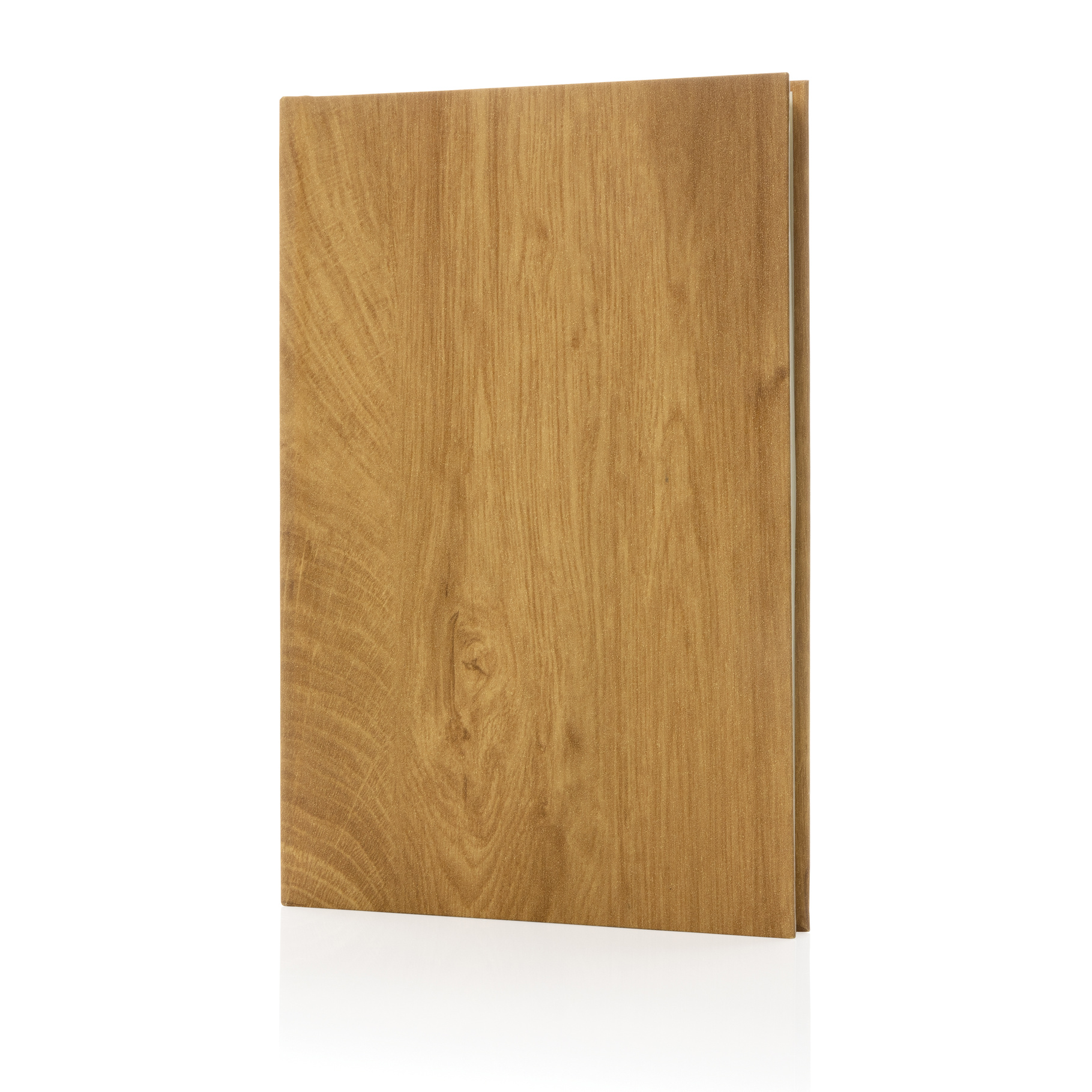 A5-hardcover-notitieboek-Houtprint-80-vellen-bedrukken-bruin
