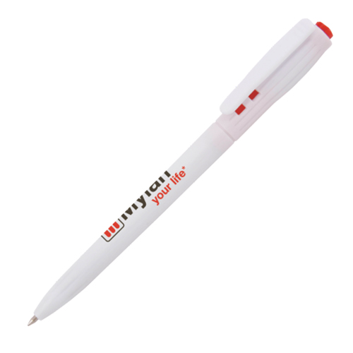 Peekay-balpen-met-gekleurde-drukker-bedrukken-rood