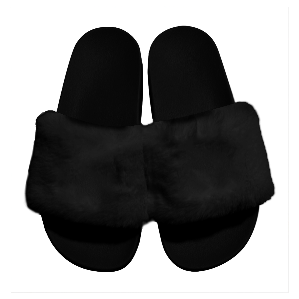Fluffy-badslippers-Geborduurd-36-48-bedrukken-zwart