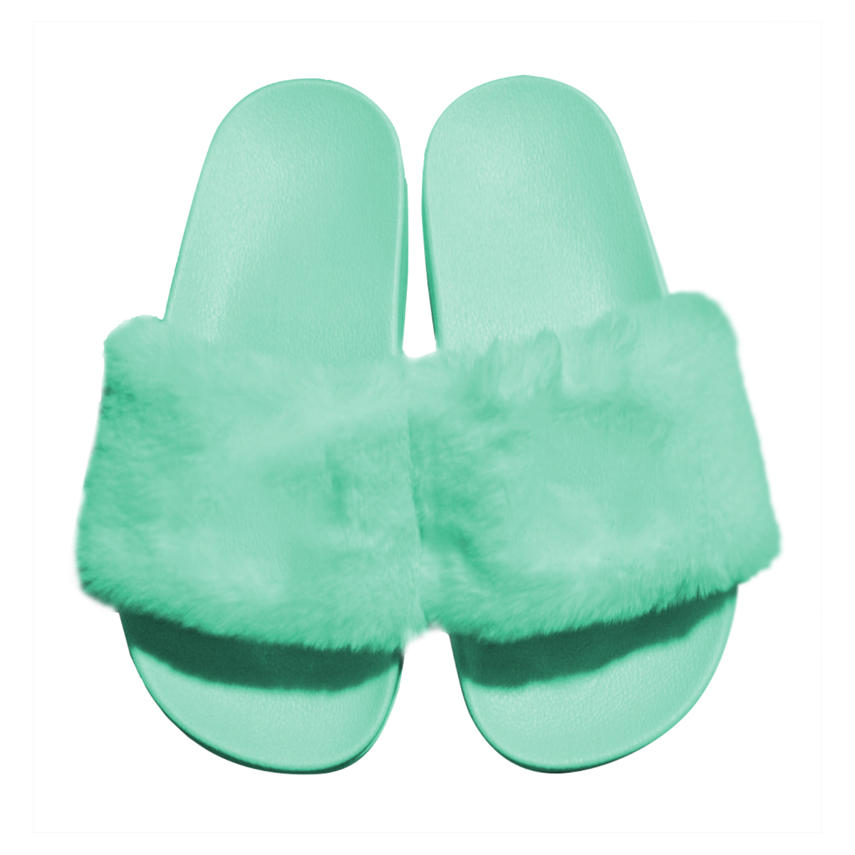 Fluffy-badslippers-Geborduurd-36-48-bedrukken-turquoise