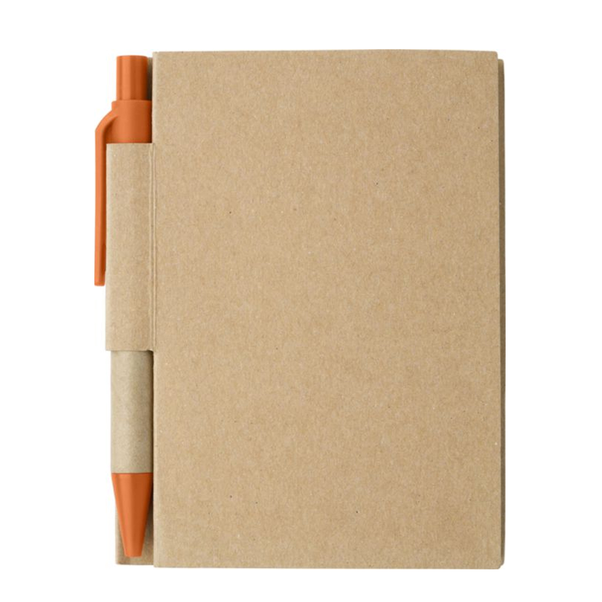Papieren-notitieboekje-klein-80-vellen-bedrukken-oranje