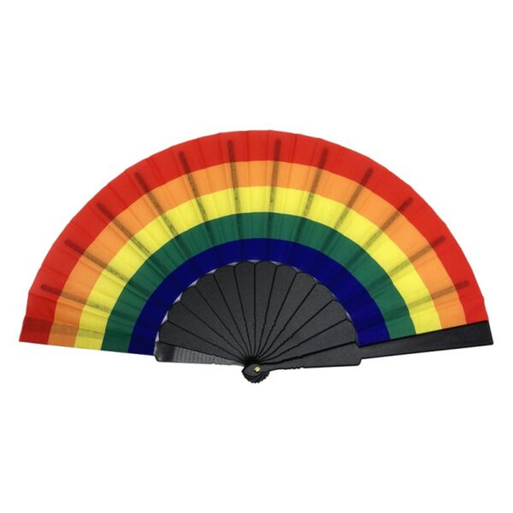 Regenboog-waaier-met-logo-op-handvat-bedrukken-regenboog