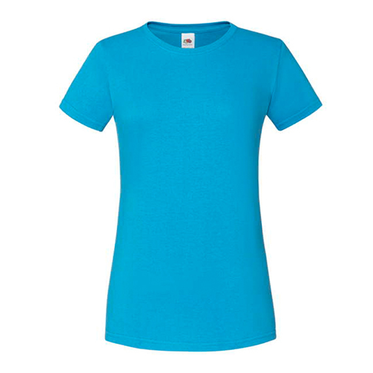 Fruit-of-the-Loom-Iconic-T-shirt-Dames-Getailleerd-bedrukken-azure-blue