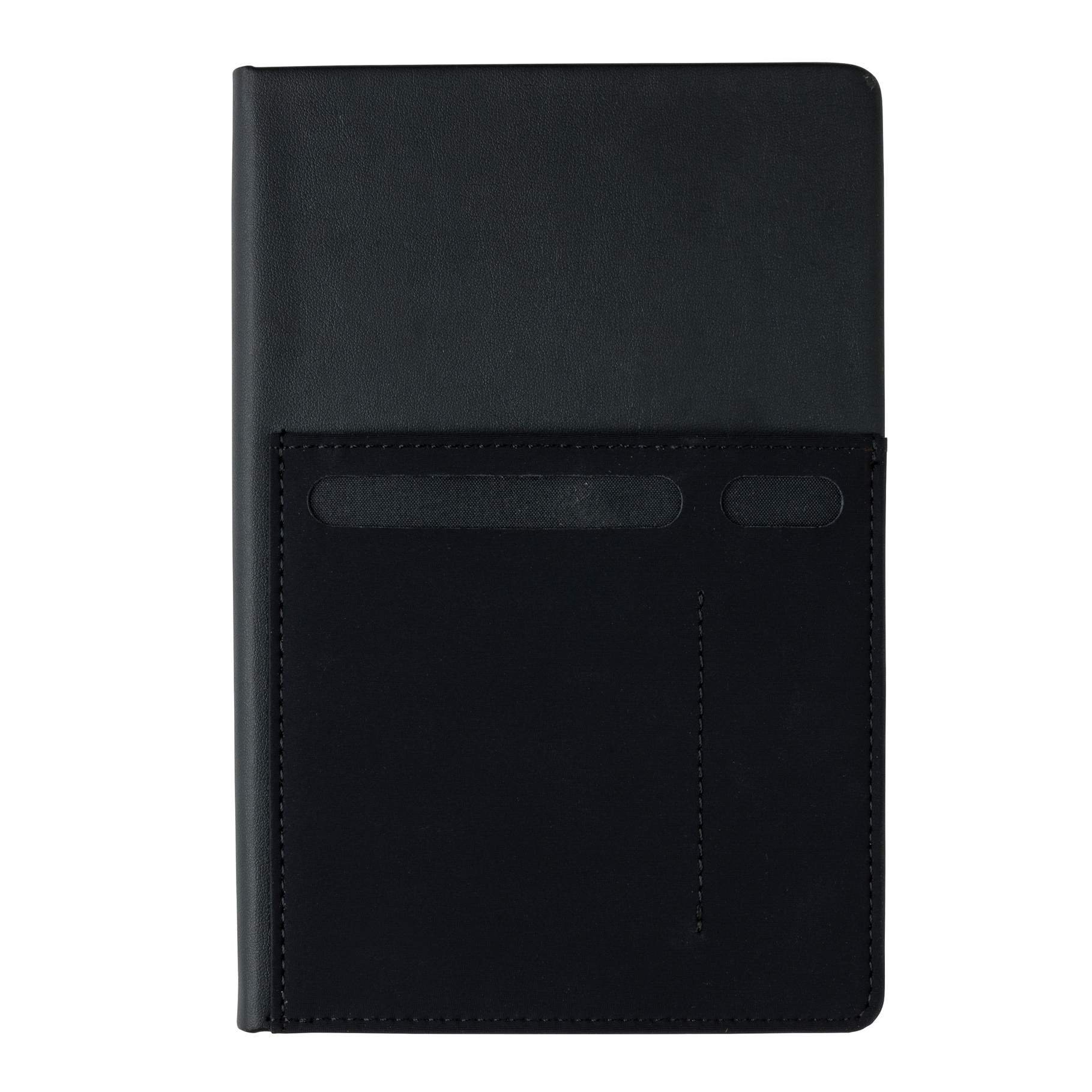 A5-hardcover-notitieboek-met-opbergvakken-80-vellen-bedrukken-zwart