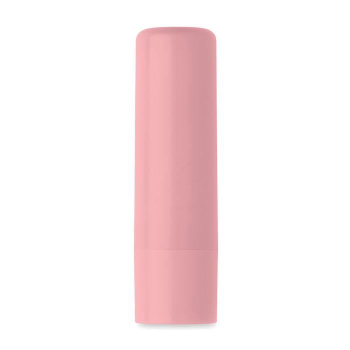 Veganistische-vanille-lippenbalsem-stick-SPF10-bedrukken-roze