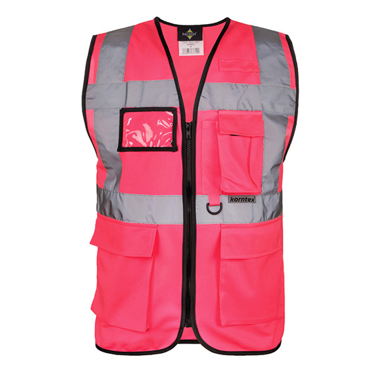 Korntex-veiligheidshesje-EN-20471-multi-functioneel-bedrukken-neon-roze