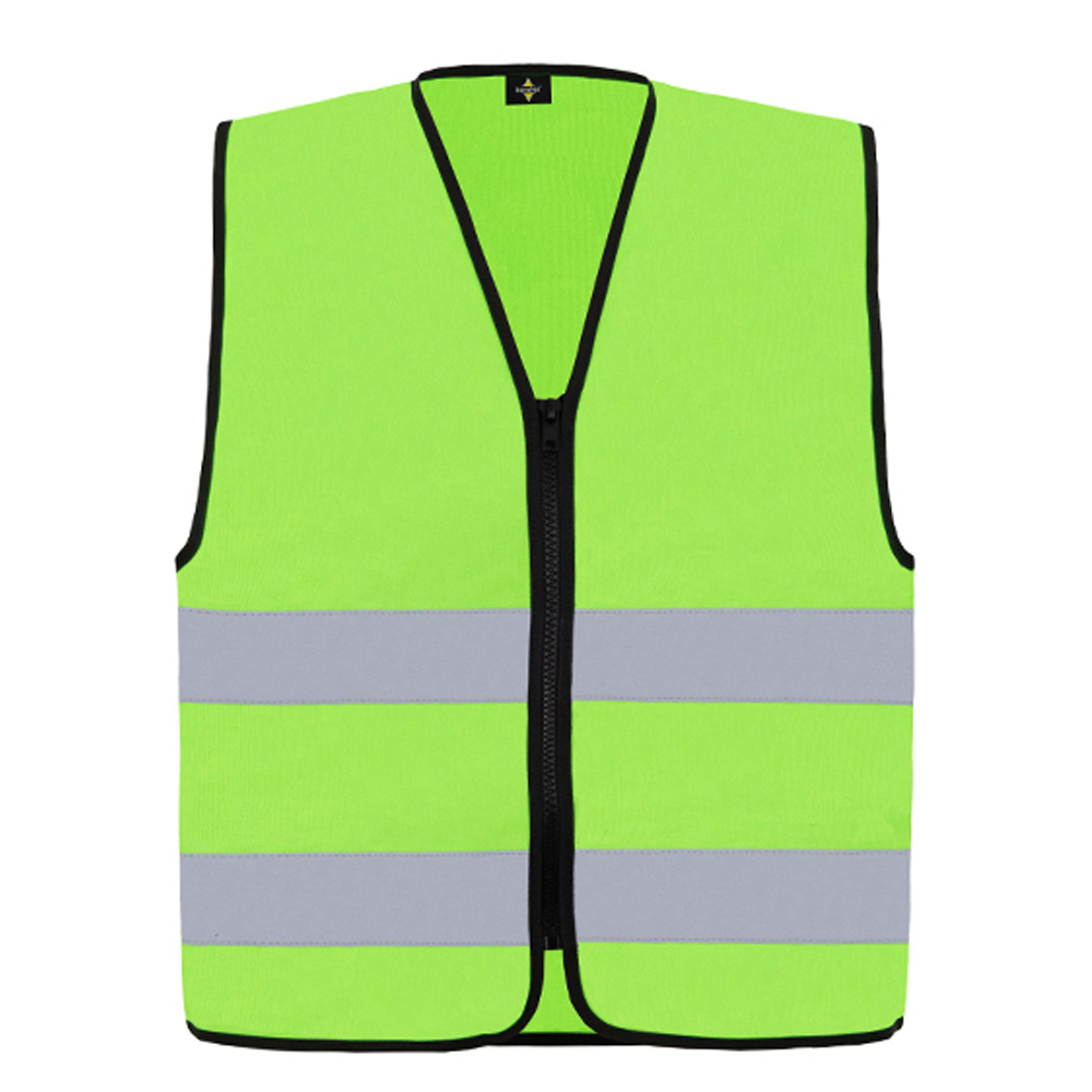 Korntex-Veiligheidshesje-met-ritssluiting-bedrukken-lichtgroen