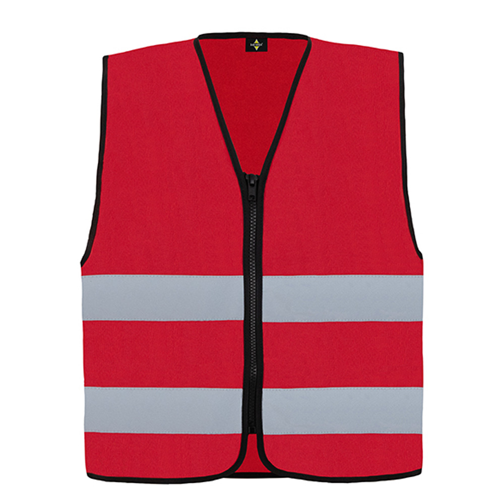 Korntex-Veiligheidshesje-met-ritssluiting-bedrukken-rood