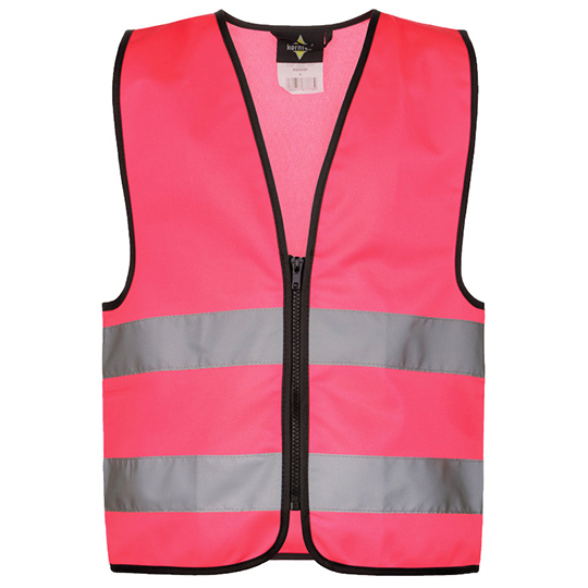 Veiligheidshesje-voor-kinderen-met-ritssluiting-bedrukken-neon-roze