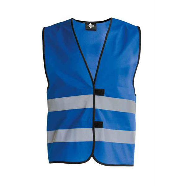 Veiligheidshesje-Hi-Vis-voor-kinderen-met-klittenband-bedrukken-blauw