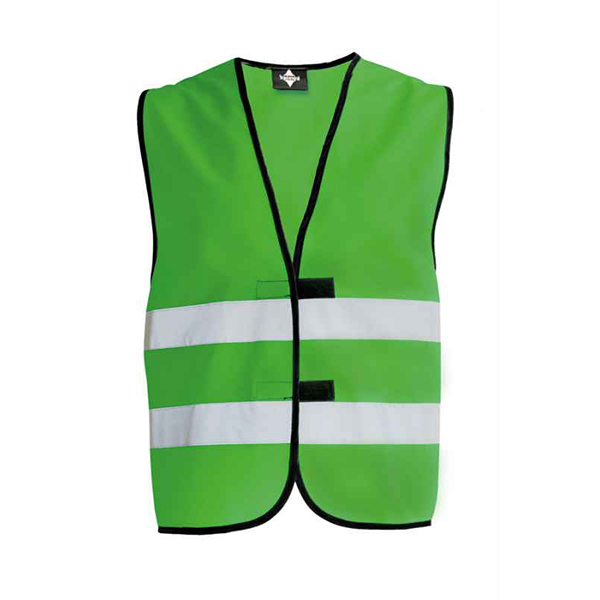 Veiligheidshesje-Hi-Vis-voor-kinderen-met-klittenband-bedrukken-groen