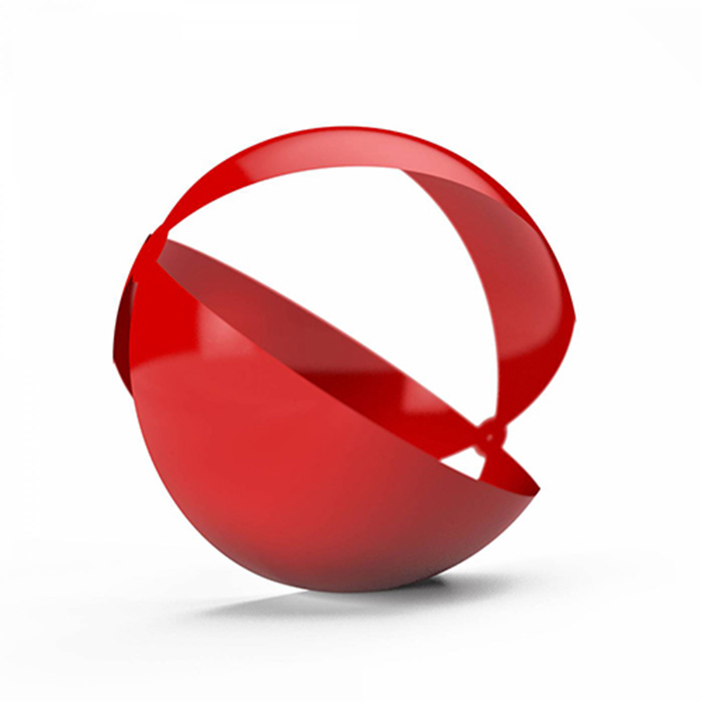 Strandbal-gestreept-130-cm-mega-groot-bedrukken-transparant-rood