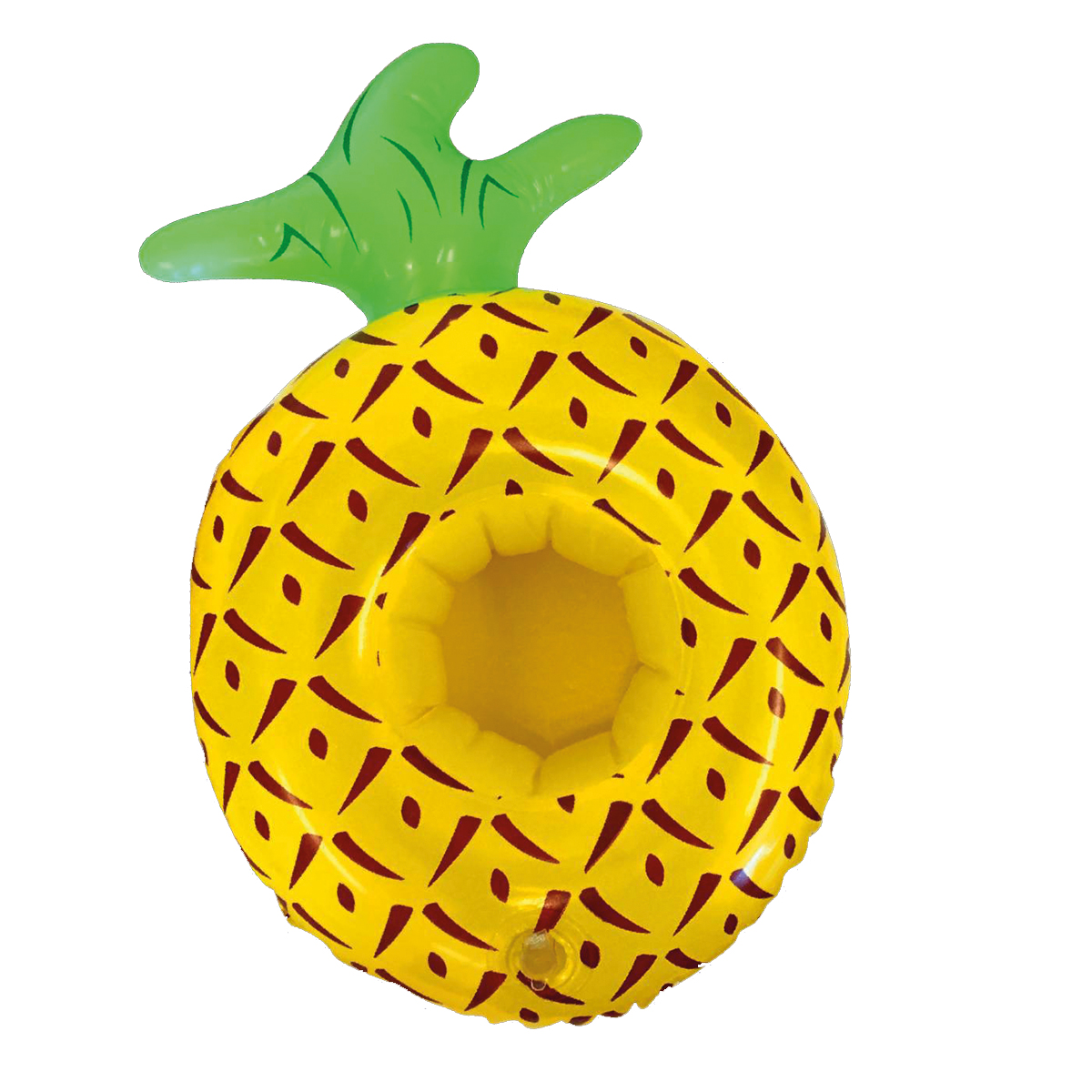 Opblaasbare-bekerhouder-Ananas-bedrukken-geel