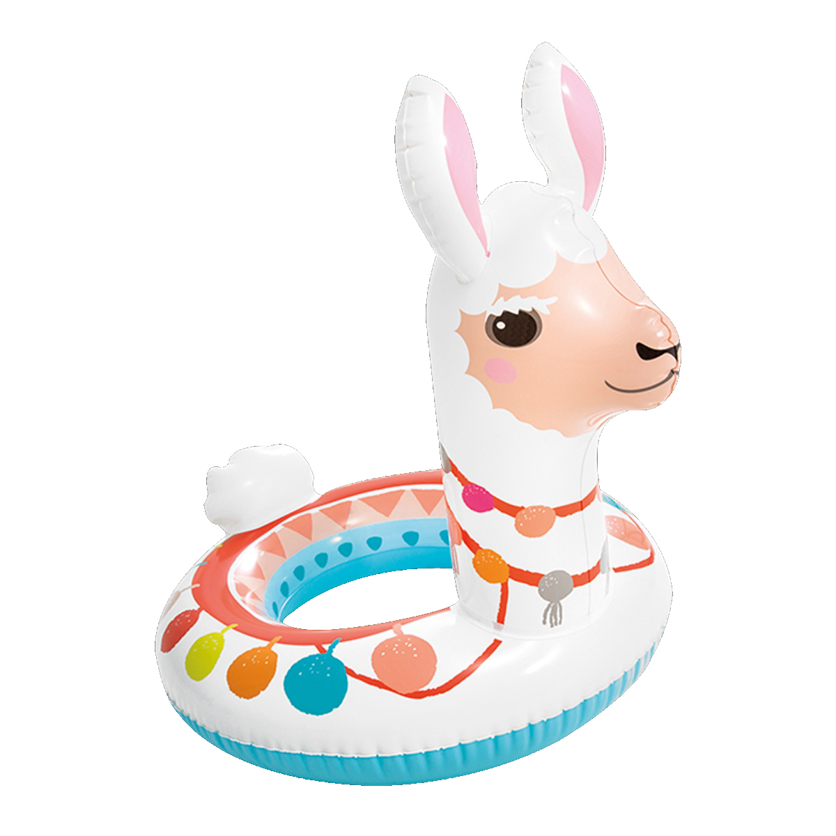 Opblaasbare-zwemband-Alpaca-bedrukken-wit
