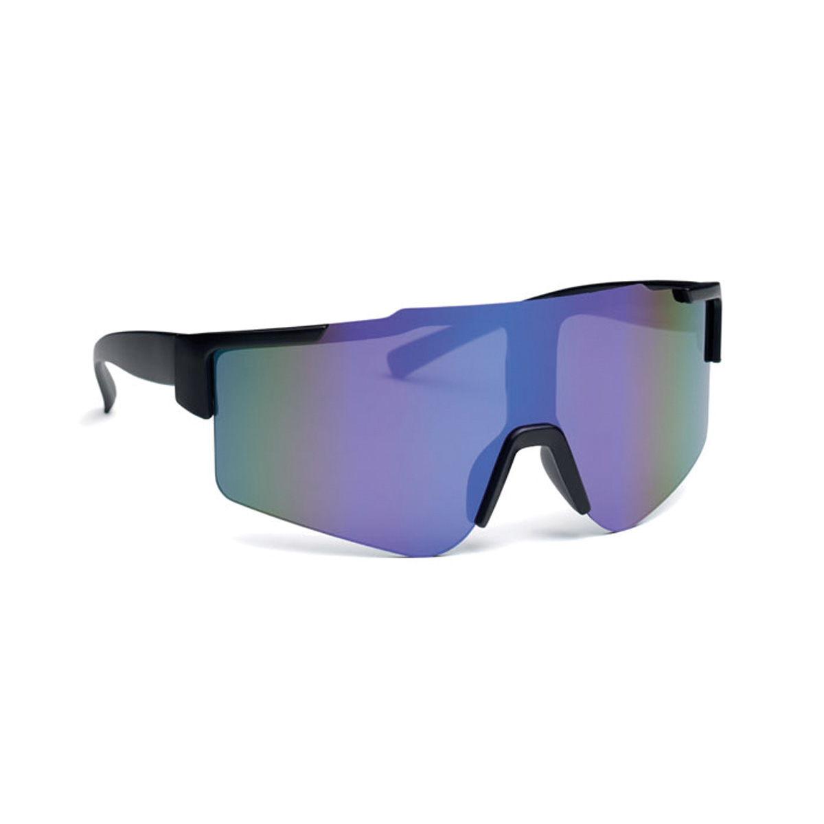 Sportzonnebril-met-spiegelglazen-en-zwart-frame-bedrukken-blauw