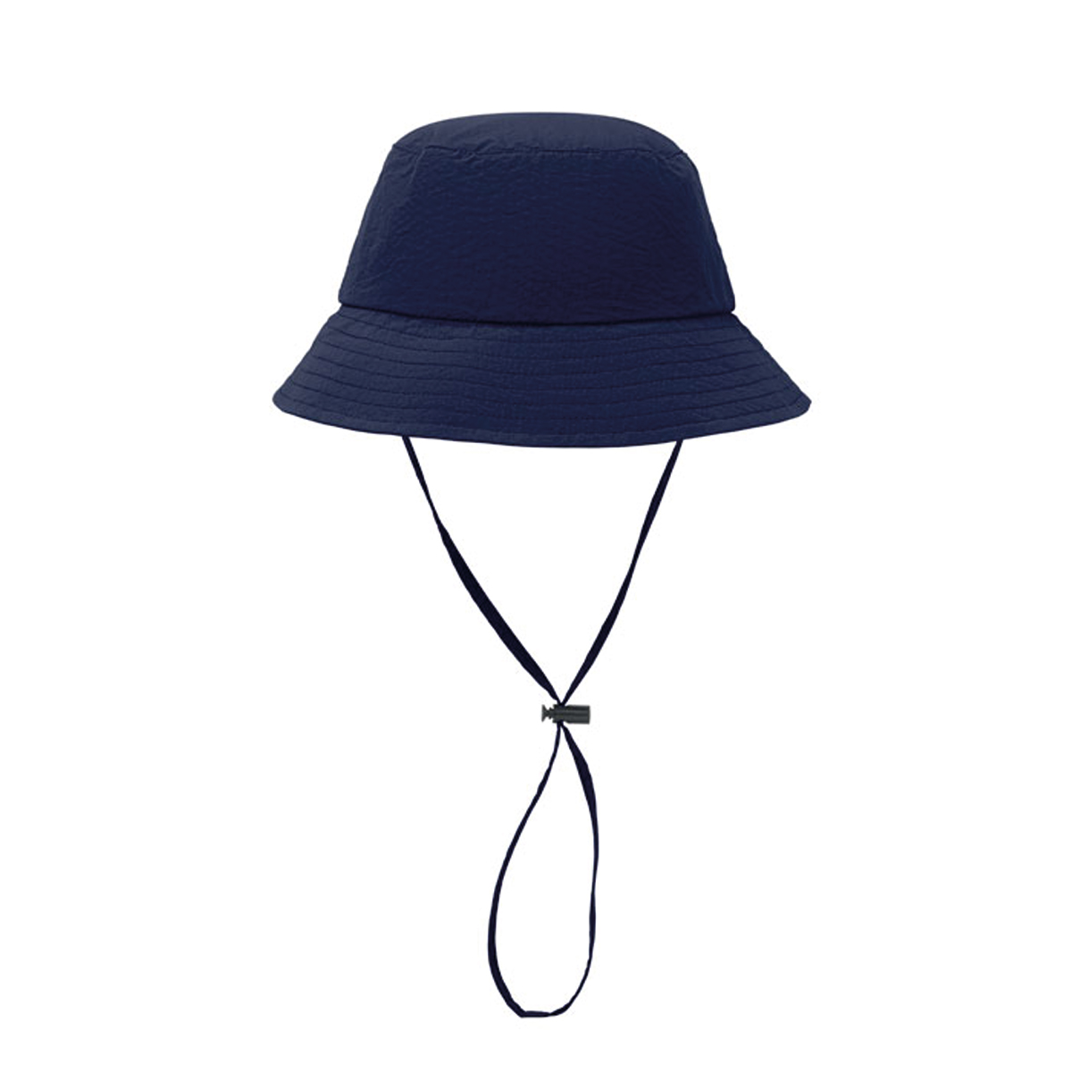 Waterproof-opvouwbaar-vissershoedje-met-nekkoord-105-gm-bedrukken-donkerblauw