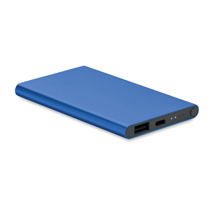 Powerbank-gerecycled-aluminium-4000-mAh-USB-C-bedrukken-blauw