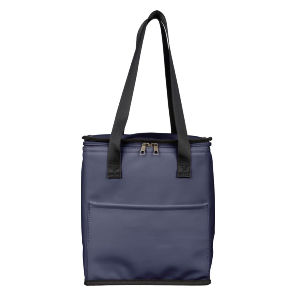 Koeltas-met-voorvak-Gerecycled-polyurethaan-10-liter-bedrukken-donkerblauw