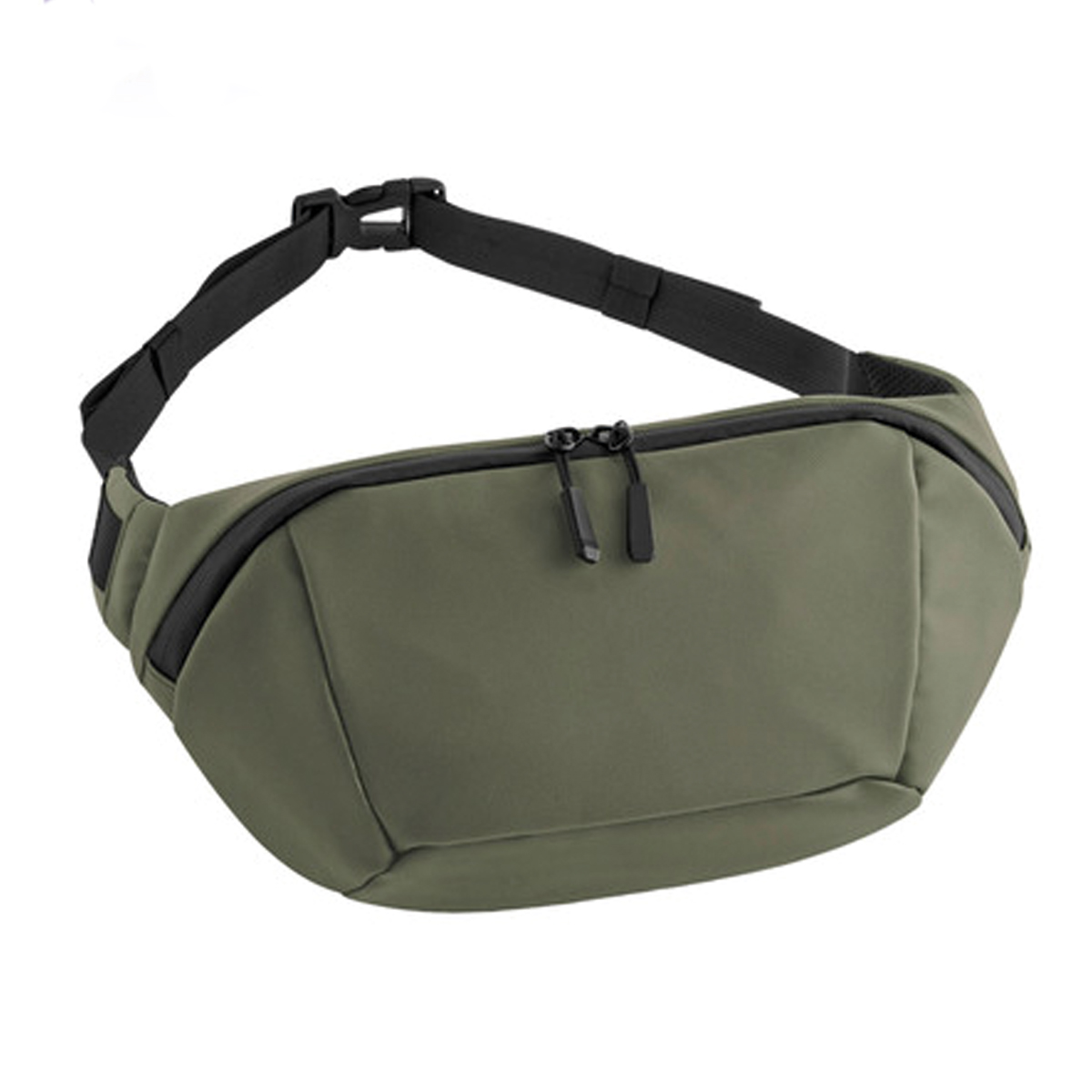 BagBase-heuptas-900D-gerecycled-polyester-5-liter-bedrukken-donkergroen