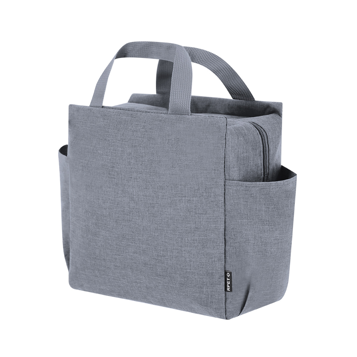 Koeltas-met-zijvakken-600D-RPET-polyester-bedrukken-grijs