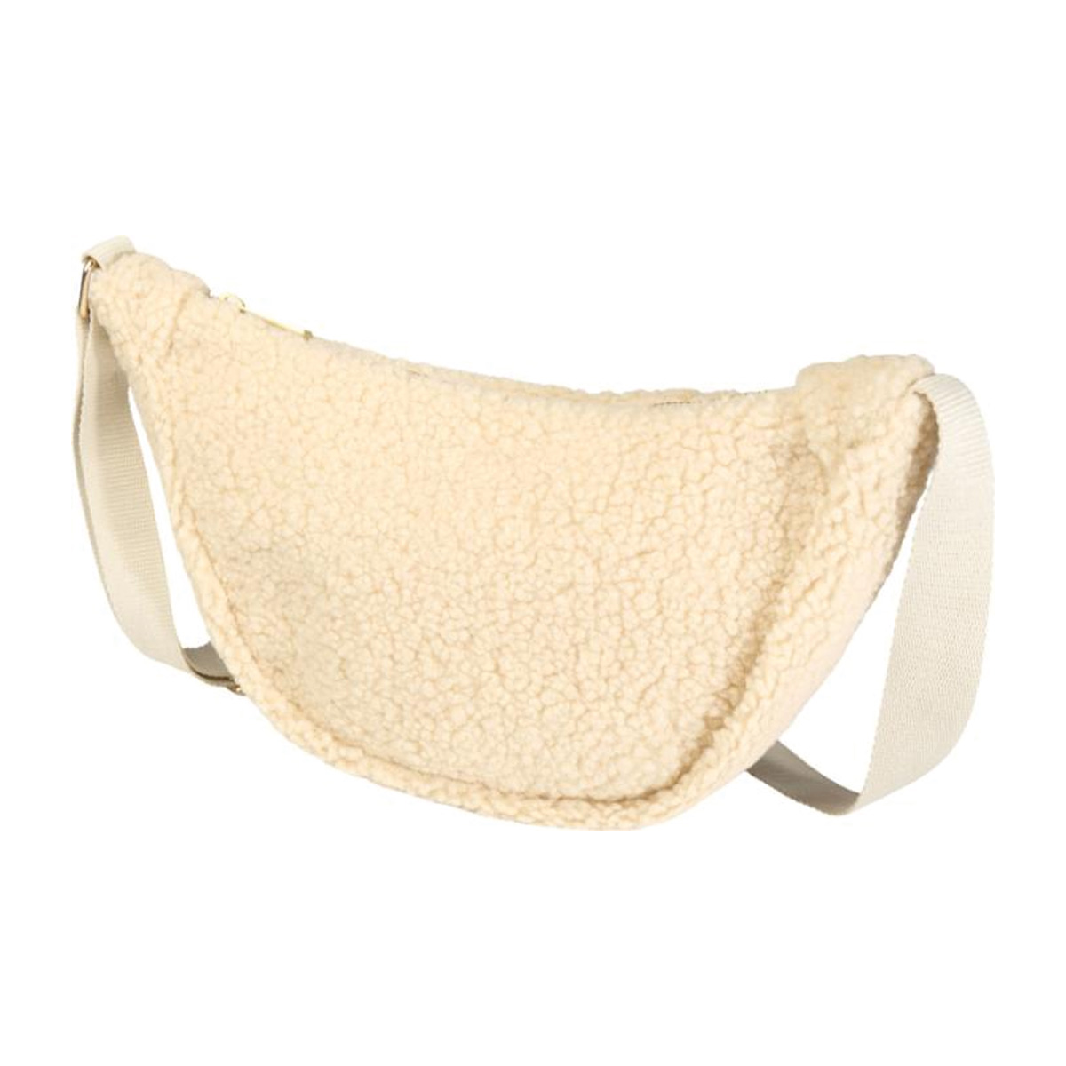 Crossbody-tas-teddy-stof-Gerecycled-polyester-bedrukken-beige