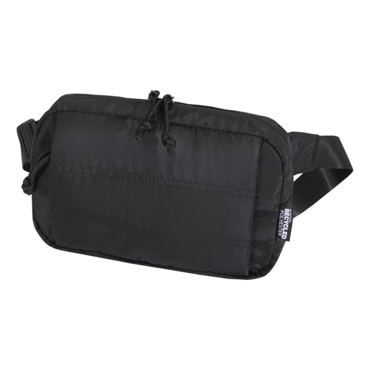 Waterafstotende-heuptas-Gerecycled-polyester-15-liter-bedrukken-zwart