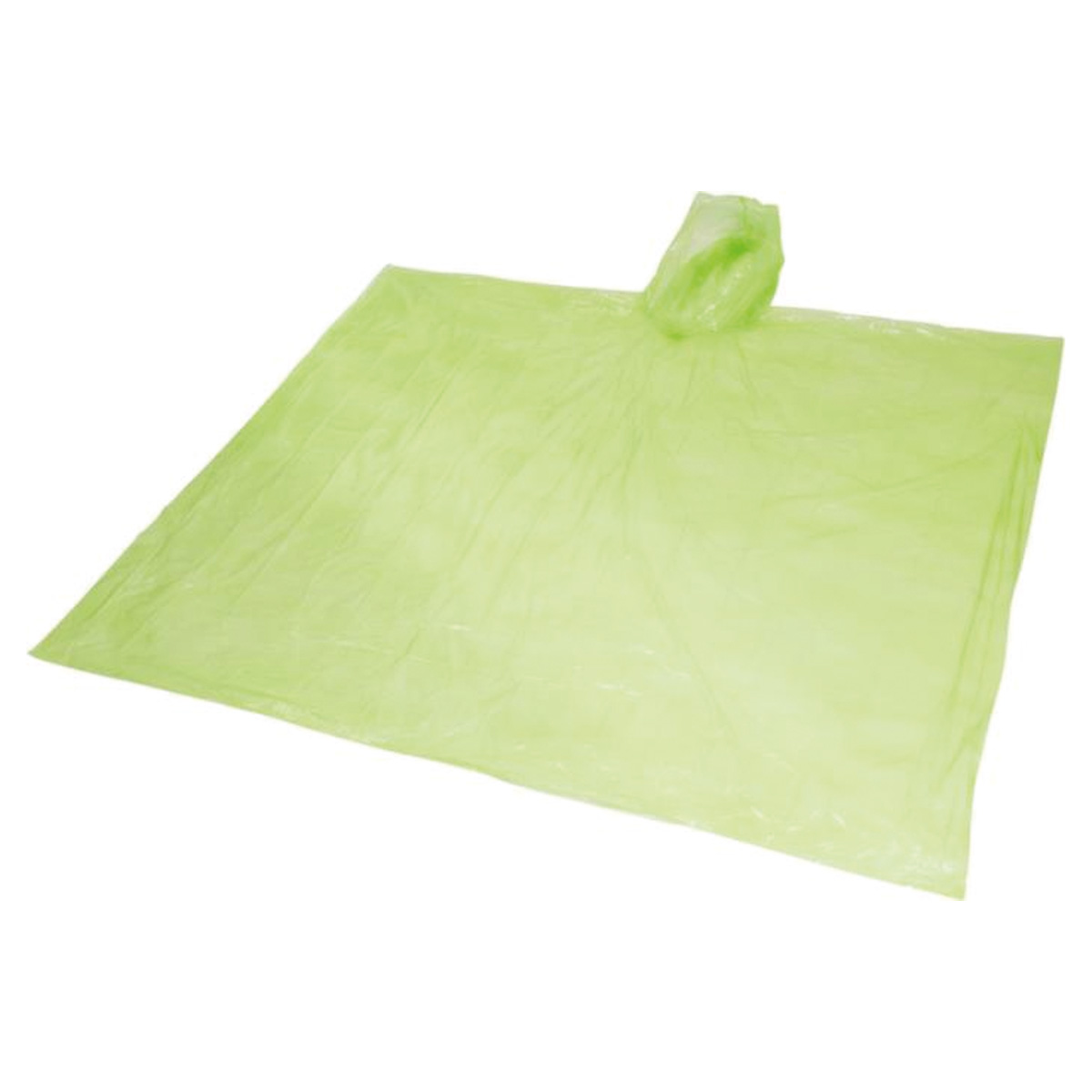 Wegwerp-regenponcho-PE-kunststof-90-x-120-cm-bedrukken-groen