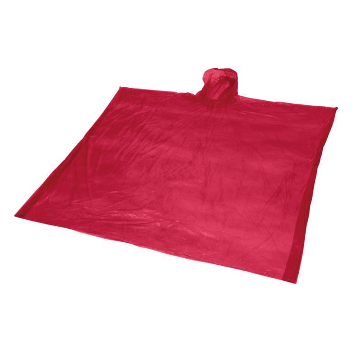 Wegwerp-regenponcho-PE-kunststof-90-x-120-cm-bedrukken-rood